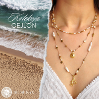 Kolekcja CEJLON - perły, jaspis i letnie zawieszki